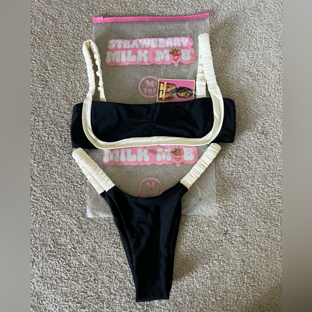 NWT Strawberrymilkmob Bikini Set